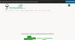 Desktop Screenshot of farmaciahoy.com